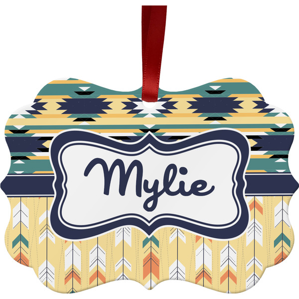 Tribal2 Christmas Ornament (Front View)