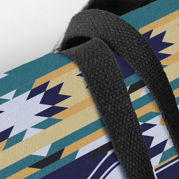 Tribal2 Closeup of Tote w/Black Handles