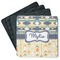 Tribal2 Square Rubber Backed Coasters - Set of 4 (Personalized)