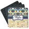 Tribal2 Square Rubber Backed Coasters - Set of 4 (Personalized)