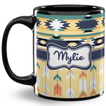 Tribal2 11 Oz Coffee Mug - Black (Personalized)