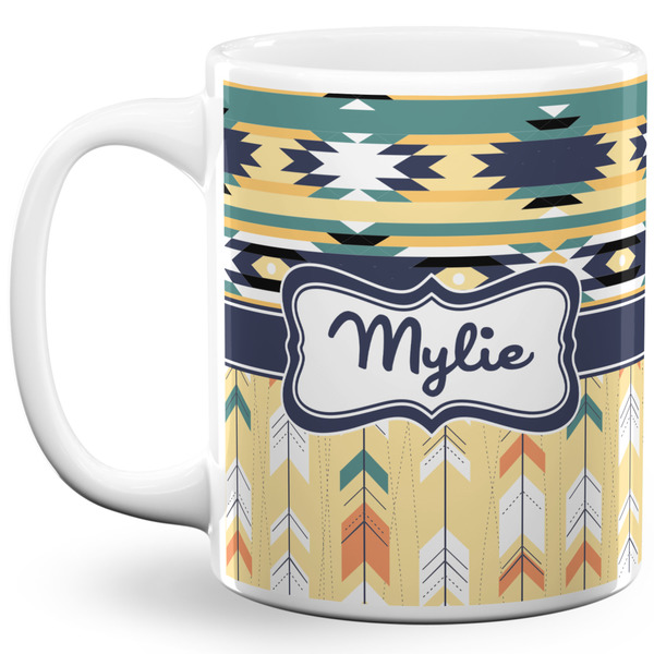 Custom Tribal2 11 Oz Coffee Mug - White (Personalized)