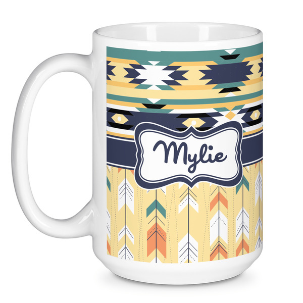 Tribal2 Coffee Mug - 15 oz - White