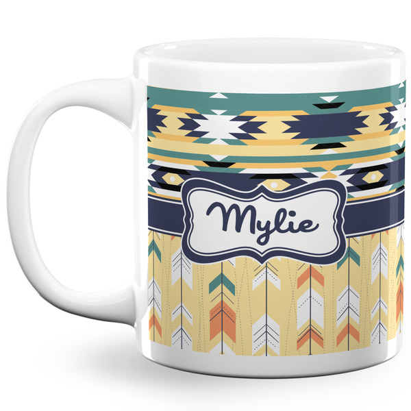 Custom Tribal2 20 Oz Coffee Mug - White (Personalized)