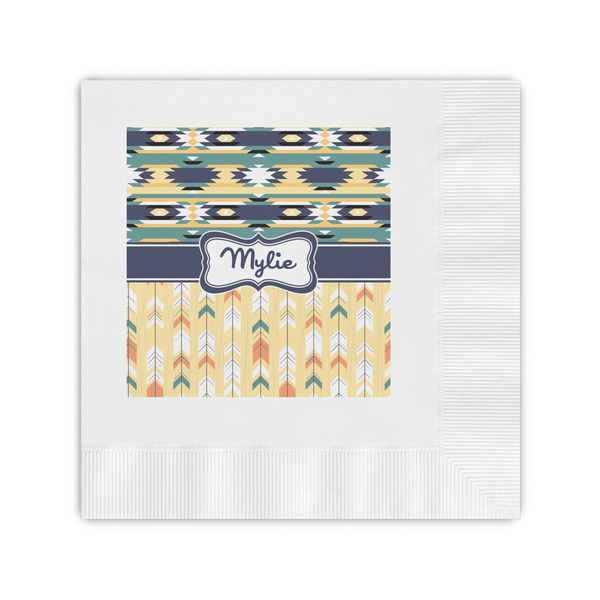Custom Tribal2 Coined Cocktail Napkins (Personalized)