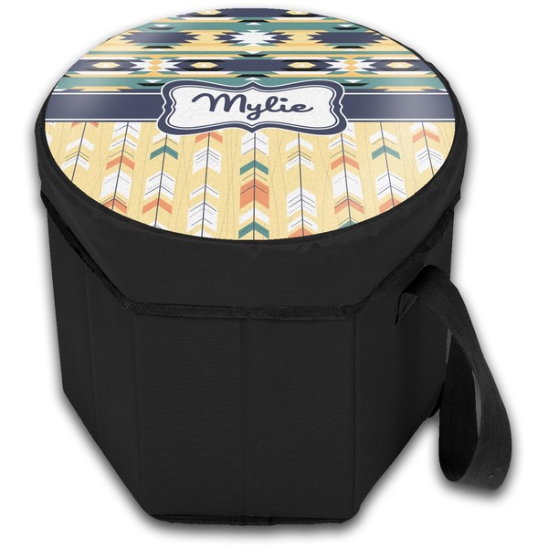 Tribal2 Collapsible Personalized Cooler & Seat (Closed)