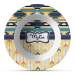 Tribal2 Plastic Bowl - Microwave Safe - Composite Polymer (Personalized)
