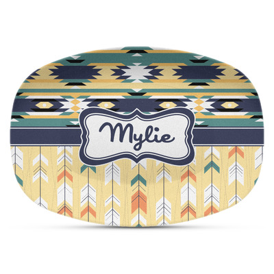 Tribal2 Plastic Platter - Microwave & Oven Safe Composite Polymer (Personalized)