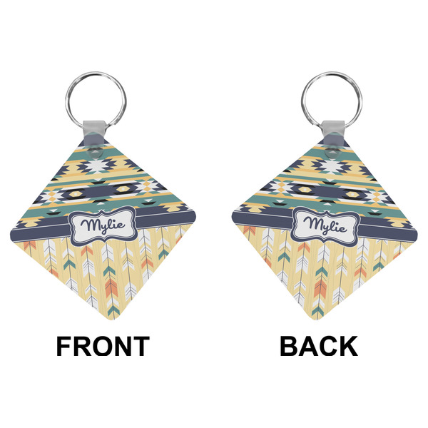 Tribal2 Diamond Keychain (Front + Back)