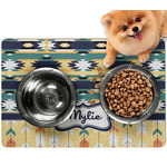 Tribal2 Dog Food Mat - Small w/ Name or Text