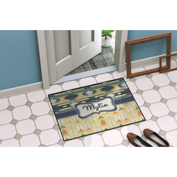 Tribal2 Door Mat Lifestyle