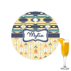 Tribal2 Printed Drink Topper - 2.15" (Personalized)