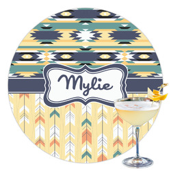 Tribal2 Printed Drink Topper - 3.5" (Personalized)