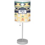 Tribal2 7" Drum Lamp with Shade Linen (Personalized)