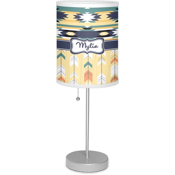 Custom Tribal2 7" Drum Lamp with Shade Polyester (Personalized)