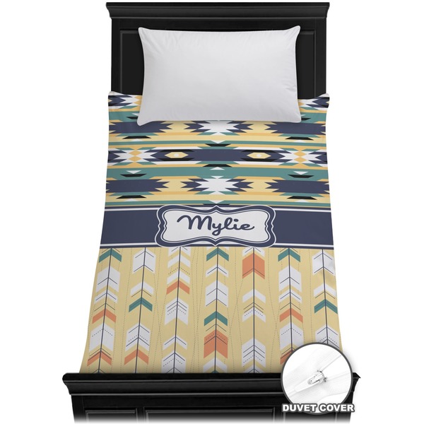 Custom Tribal2 Duvet Cover - Twin (Personalized)