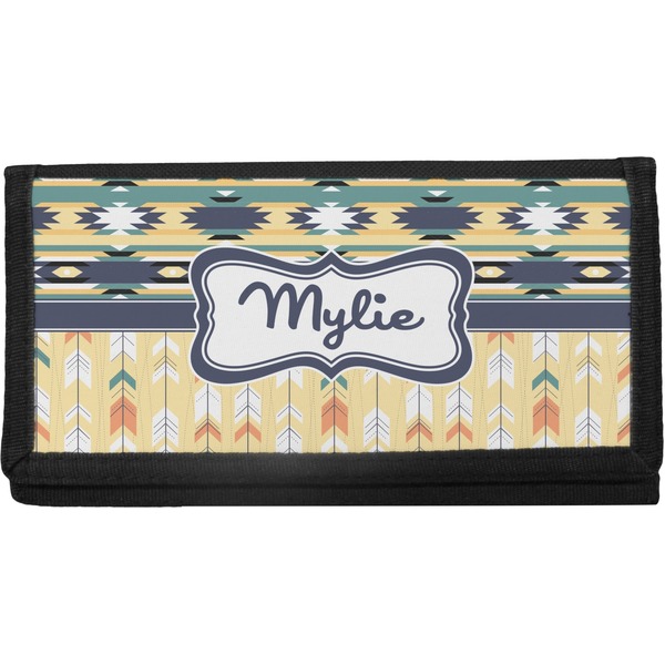 Custom Tribal2 Canvas Checkbook Cover (Personalized)