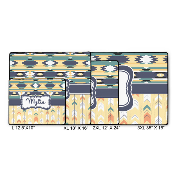 Tribal2 Gaming Mats - SIZE CHART