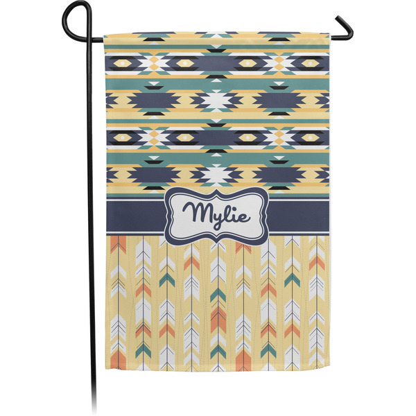 Custom Tribal2 Small Garden Flag - Single Sided w/ Name or Text
