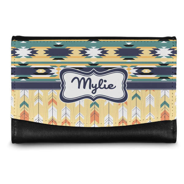 Custom Tribal2 Genuine Leather Women's Wallet - Small (Personalized)