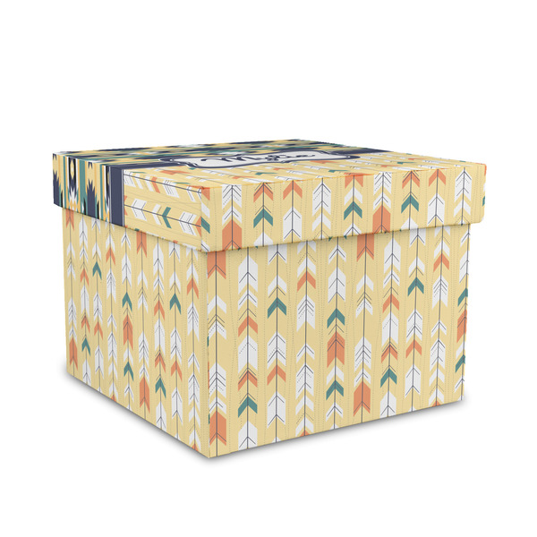 Custom Tribal2 Gift Box with Lid - Canvas Wrapped - Medium (Personalized)