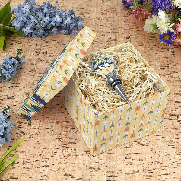 Tribal2 Gift Boxes with Lid - Canvas Wrapped - Medium - In Context