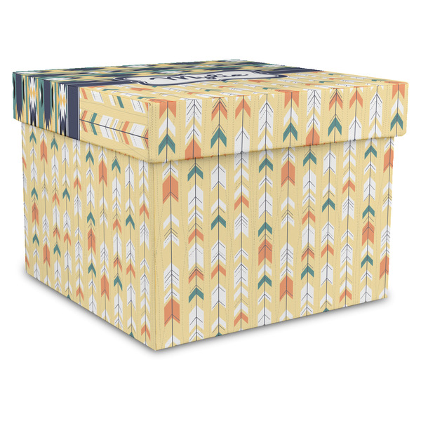 Custom Tribal2 Gift Box with Lid - Canvas Wrapped - X-Large (Personalized)
