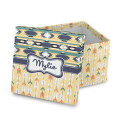 Tribal2 Gift Box with Lid - Canvas Wrapped (Personalized)