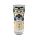 Tribal2 2 oz Shot Glass -  Glass with Gold Rim - Single (Personalized)