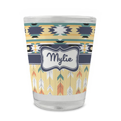 Tribal2 Glass Shot Glass - 1.5 oz - Set of 4 (Personalized)