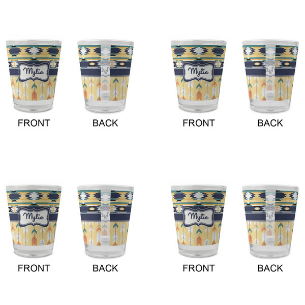 Tribal2 Glass Shot Glass - Standard - Set of 4 - APPROVAL