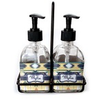 Tribal2 Glass Soap & Lotion Bottle Set (Personalized)