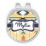 Tribal2 Golf Ball Marker - Hat Clip - Silver