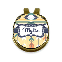 Tribal2 Golf Ball Marker - Hat Clip - Gold