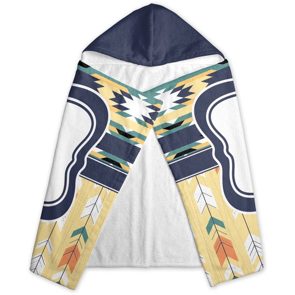 Tribal2 Hooded Towel - Folded