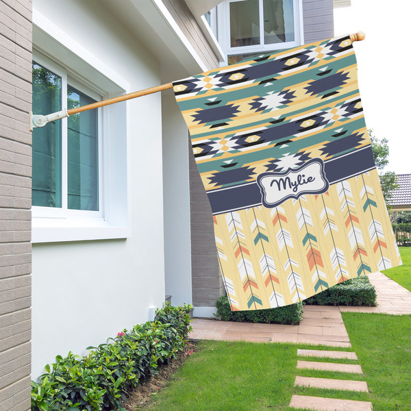 Tribal2 House Flags - Double Sided - LIFESTYLE