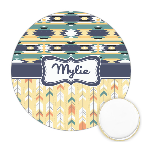 Custom Tribal2 Printed Cookie Topper - Round (Personalized)