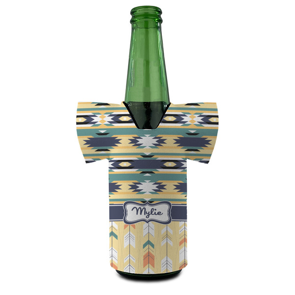 Tribal2 Jersey Bottle Cooler - FRONT (on bottle)