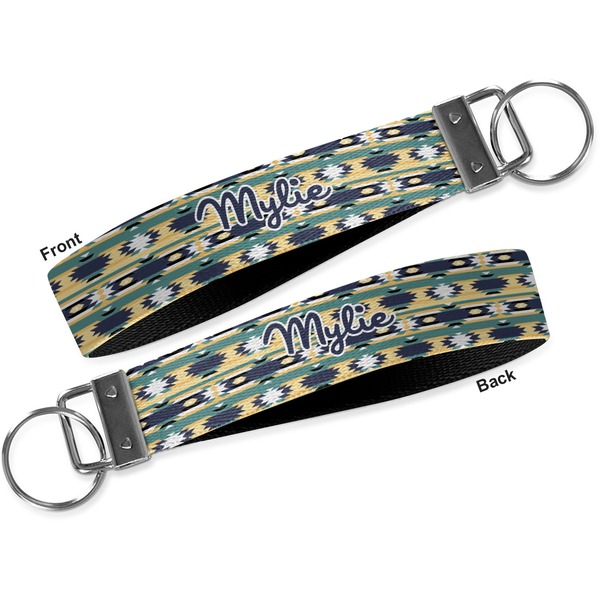 Tribal2 Key-chain - Metal and Nylon - Front and Back