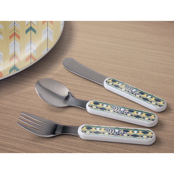 Tribal2 Kids Flatware w/ Plate