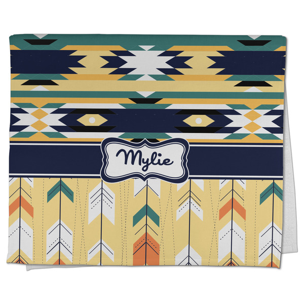 Custom Tribal2 Kitchen Towel - Poly Cotton w/ Name or Text