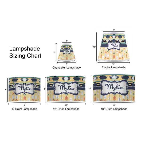 Tribal2 Lampshade Sizing Chart
