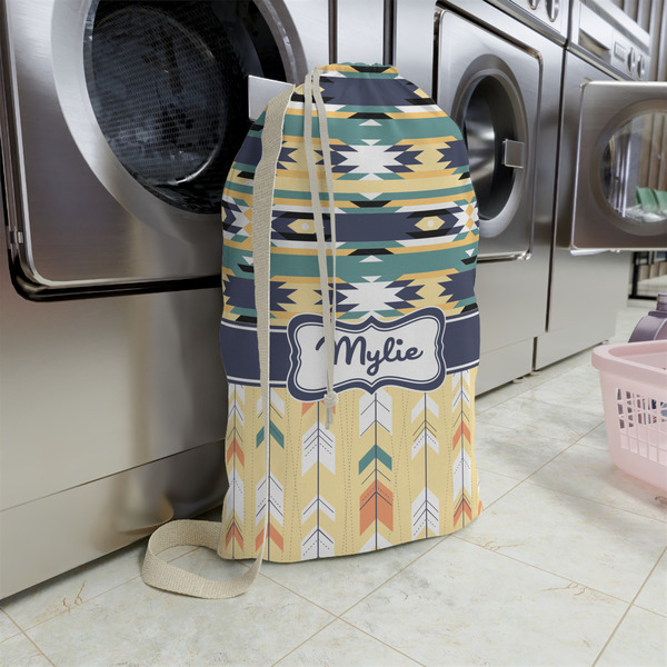 Tribal2 Large Laundry Bag - In Context