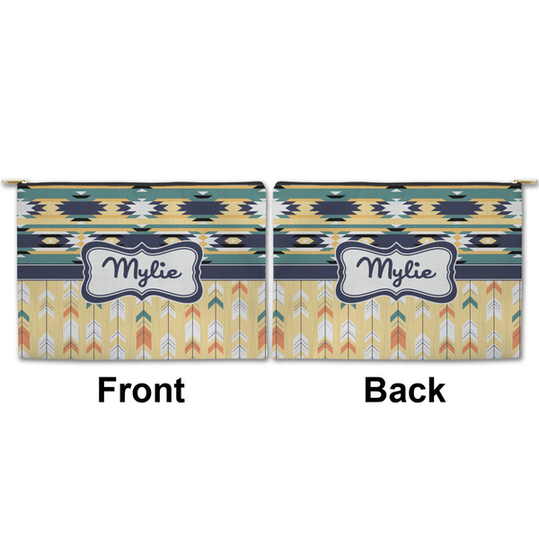 Tribal2 Large Zipper Pouch Approval (Front and Back)
