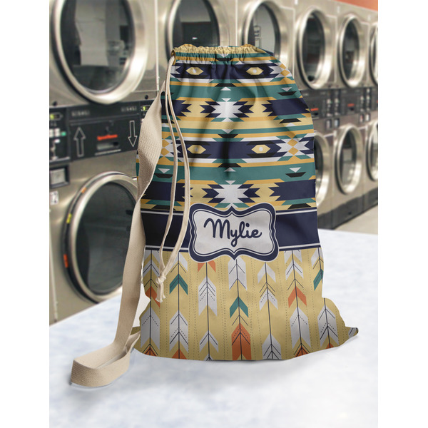 Tribal2 Laundry Bag in Laundromat