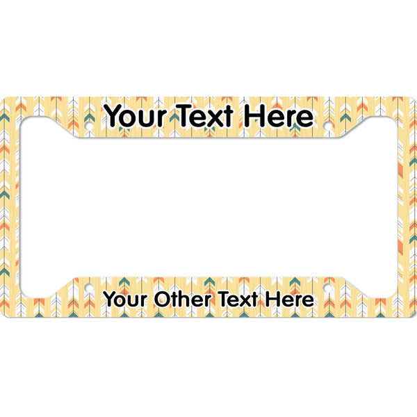 Custom Tribal2 License Plate Frame - Style A (Personalized)