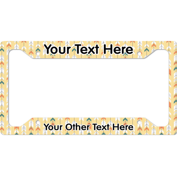 Custom Tribal2 License Plate Frame (Personalized)