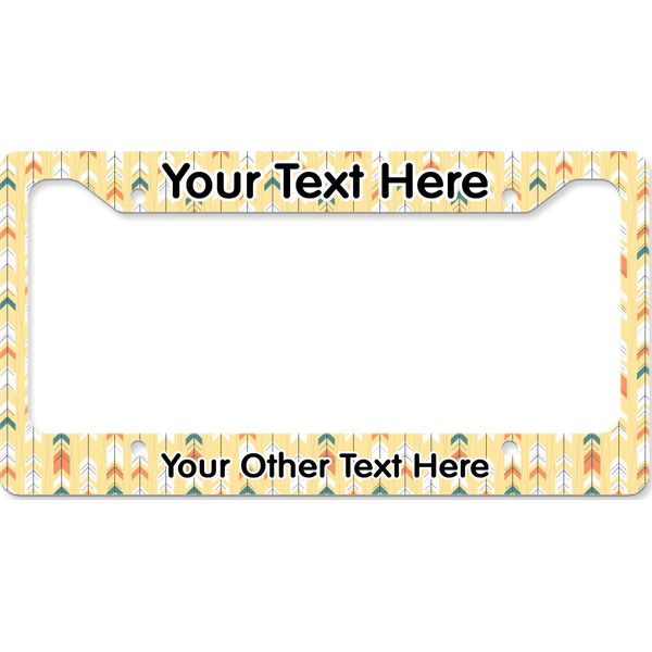 Custom Tribal2 License Plate Frame - Style B (Personalized)