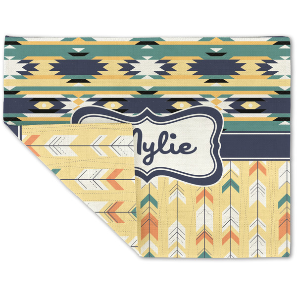 Tribal2 Linen Placemat - Folded Corner (double side)