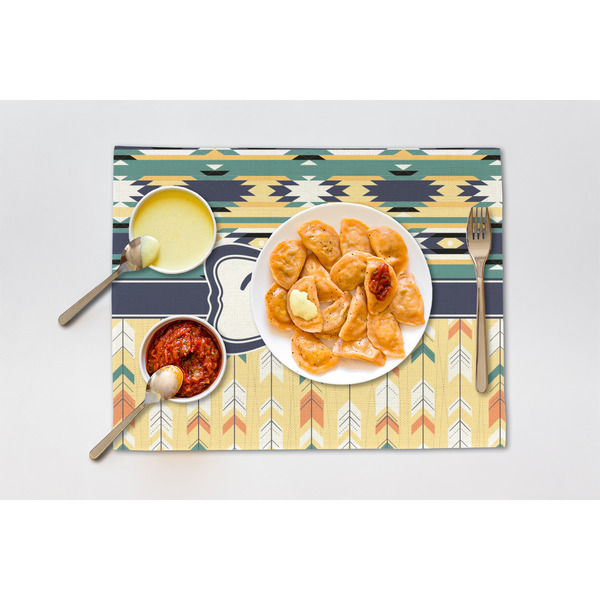Tribal2 Linen Placemat - Lifestyle (single)